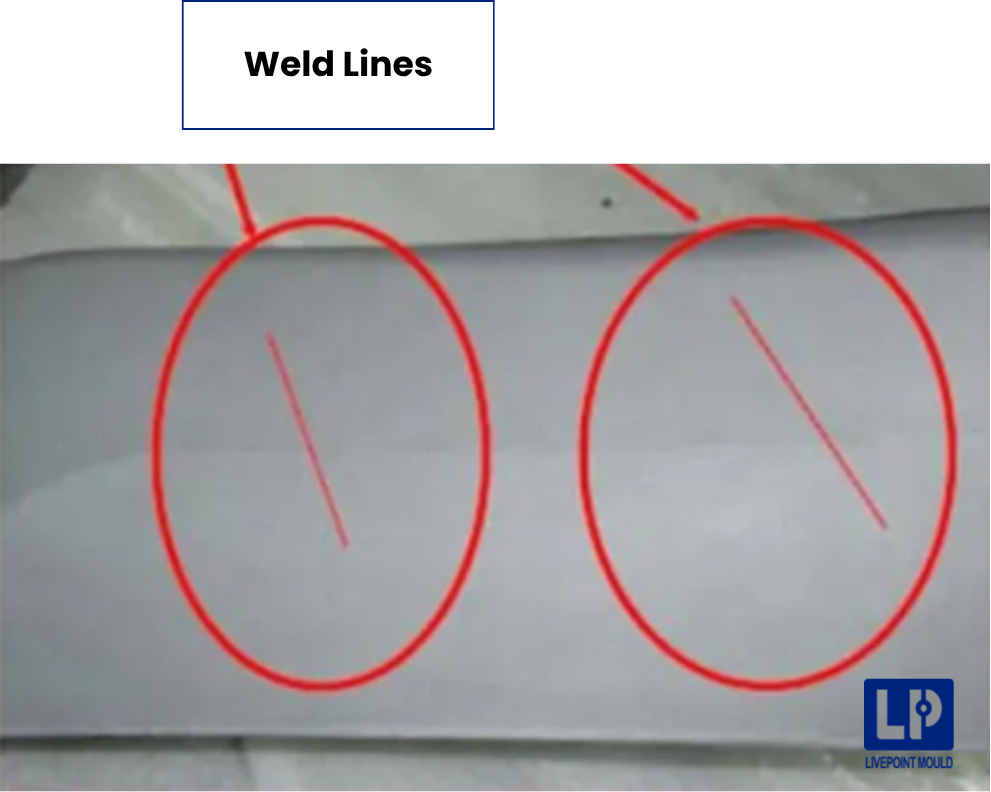 Weld lines formation